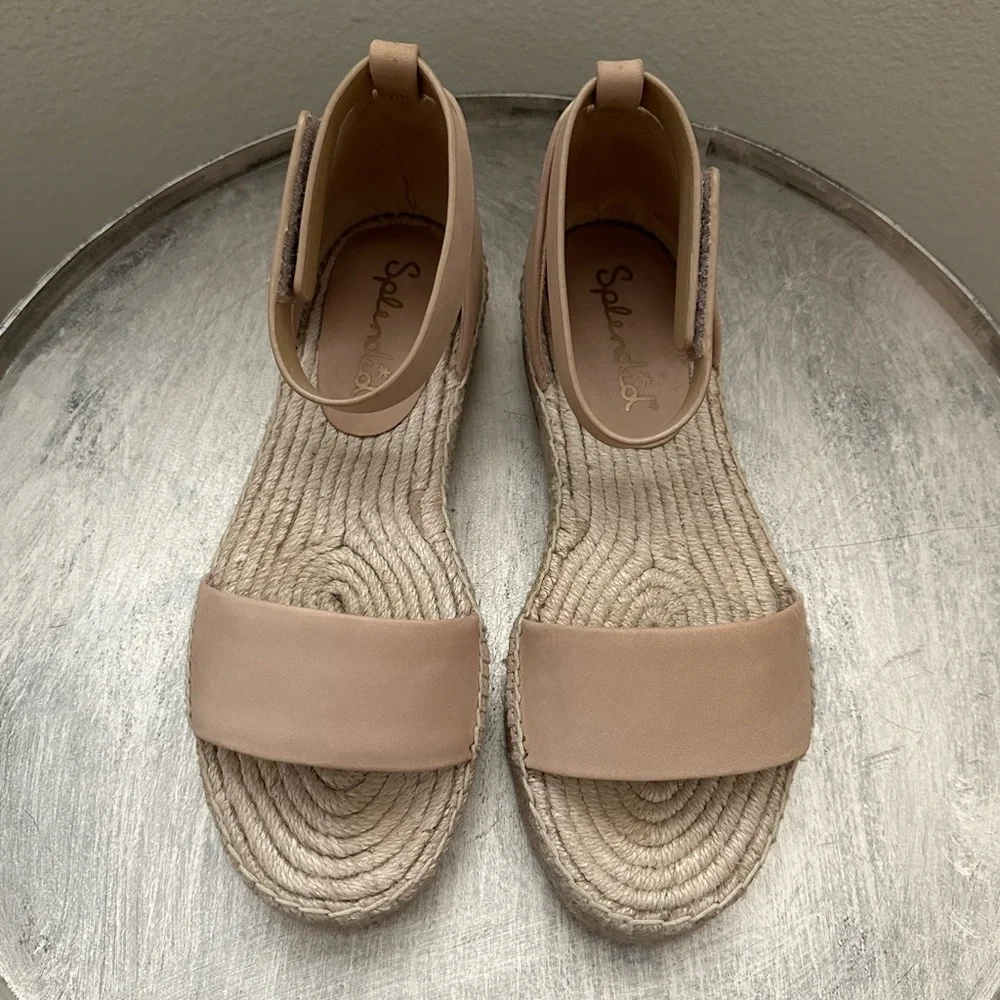 Splendid Tan Espadrille Ankle Strap Sandals Size 7M - Picture 2 of 12